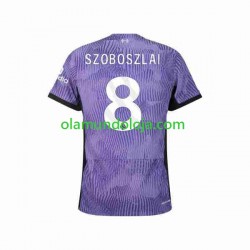 Camisola Liverpool Dominik Szoboszlai 8 Homem Equipamento Terceiro 2023-2024 Manga Curta